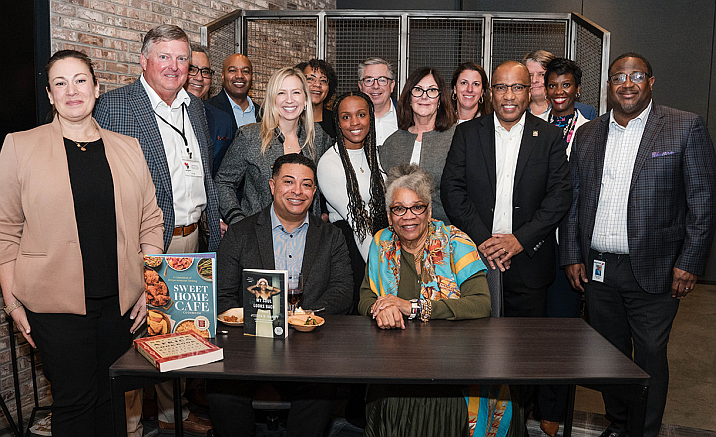 Dr. Harris with Aramark leaders